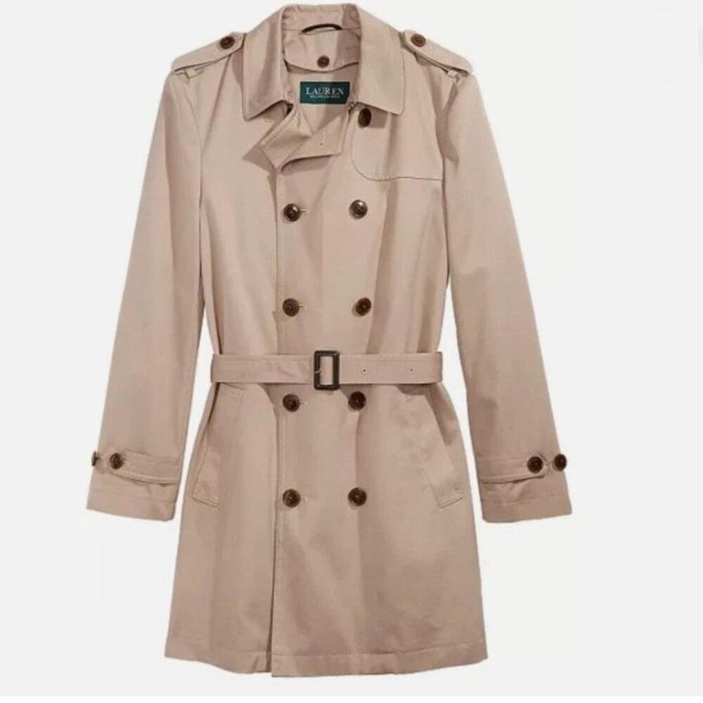 NEW RALPH LAUREN JACKET TRENCH COAT DETACHABLE LINER - SMALL ADULT OR 20 YOUTH